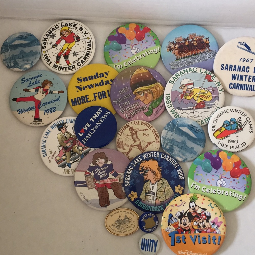 Vintage Pins-Saranac Lake, NY